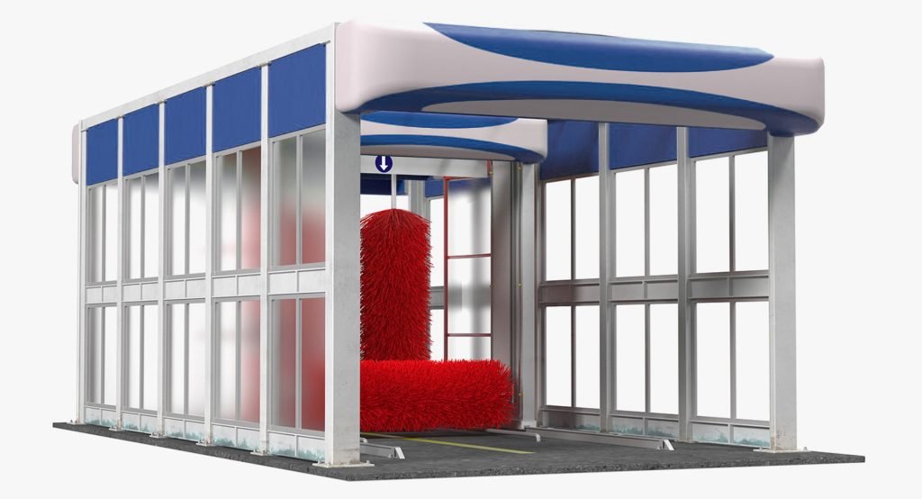 Système de lavage automatique de type tunnel automatic vehicle wash system